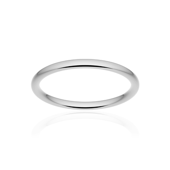 Alliance classique ruban confort or 750 blanc poli 2 mm