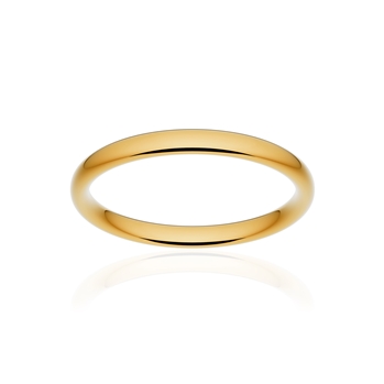 Alliance classique ruban confort or 750 jaune poli 2,5 mm