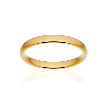 Alliance classique ruban confort or 750 jaune poli 3 mm