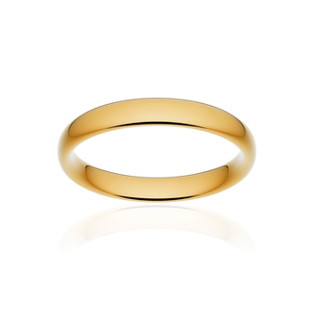 Alliance classique ruban confort or 750 jaune poli 3,5 mm