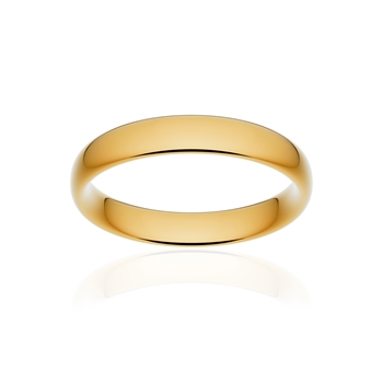 Alliance classique ruban confort or 750 jaune poli 4 mm