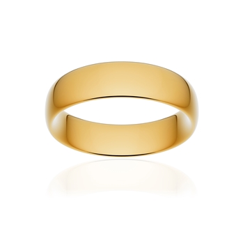 Alliance classique ruban confort or 750 jaune poli 6 mm