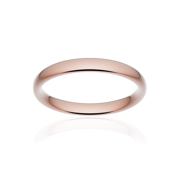 Alliance classique ruban confort or 750 rose poli 3 mm