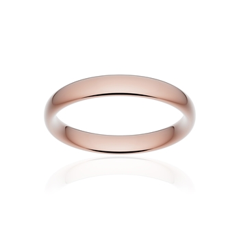 Alliance classique ruban confort or 750 rose poli 3,5 mm
