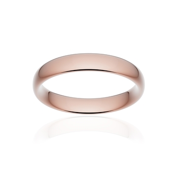 Alliance classique ruban confort or 750 rose poli 4 mm