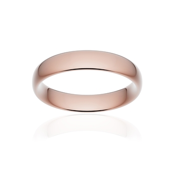 Alliance classique ruban confort or 750 rose poli 4,5 mm