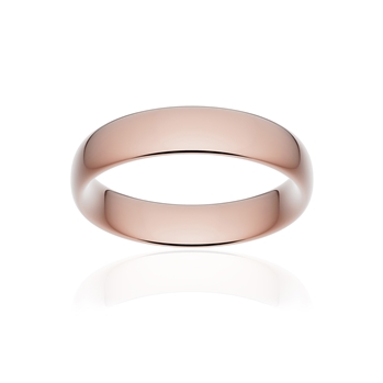 Alliance classique ruban confort or 750 rose poli 5 mm