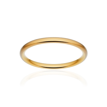 Alliance classique ruban confort or 750 jaune brossé 2 mm