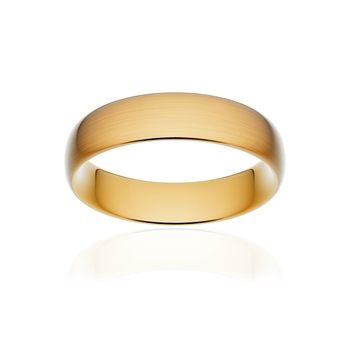 Alliance classique ruban confort or 750 jaune brossé 5,5 mm