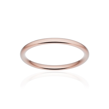 Alliance classique ruban confort or 750 rose brossé 2 mm