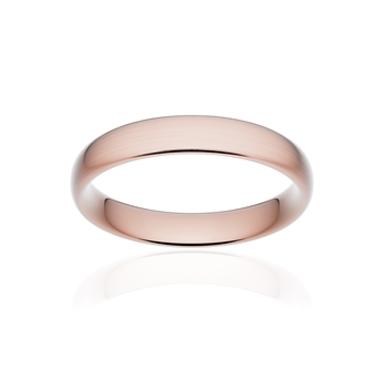 Alliance classique ruban confort or 750 rose brossé 4 mm