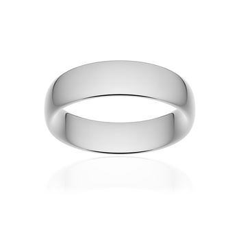 Alliance classique ruban confort or 375 blanc poli 6 mm