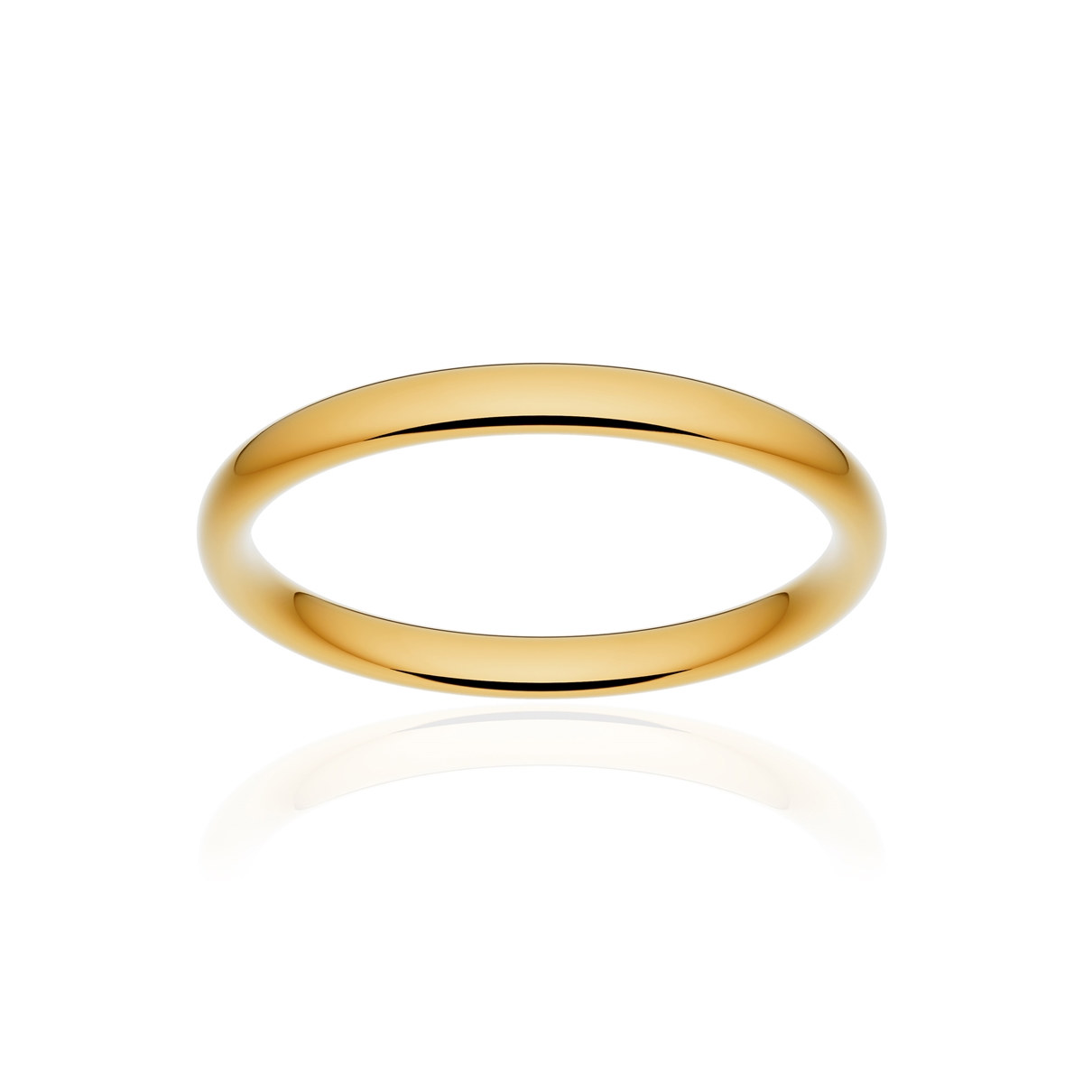 Alliance classique ruban confort or 375 jaune poli 2,5 mm