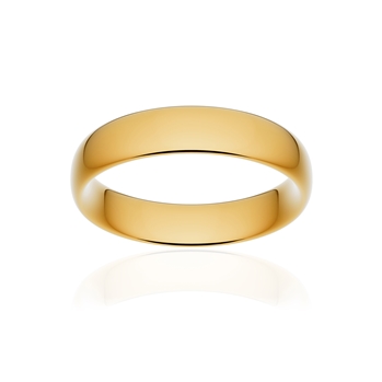 Alliance classique ruban confort or 375 jaune poli 5 mm