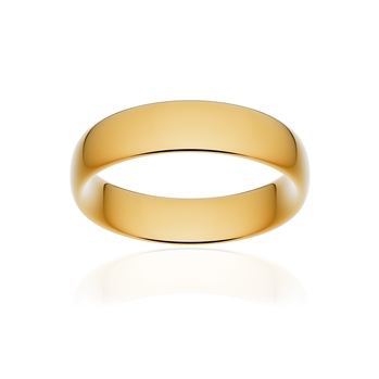 Alliance classique ruban confort or 375 jaune poli 5,5 mm