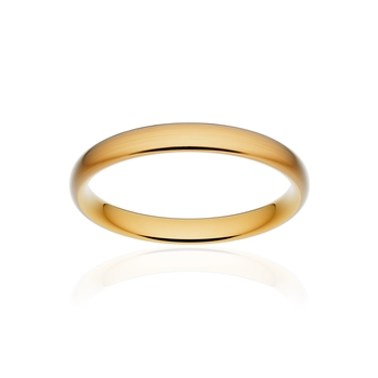 Alliance classique ruban confort or 375 jaune brossé 3 mm