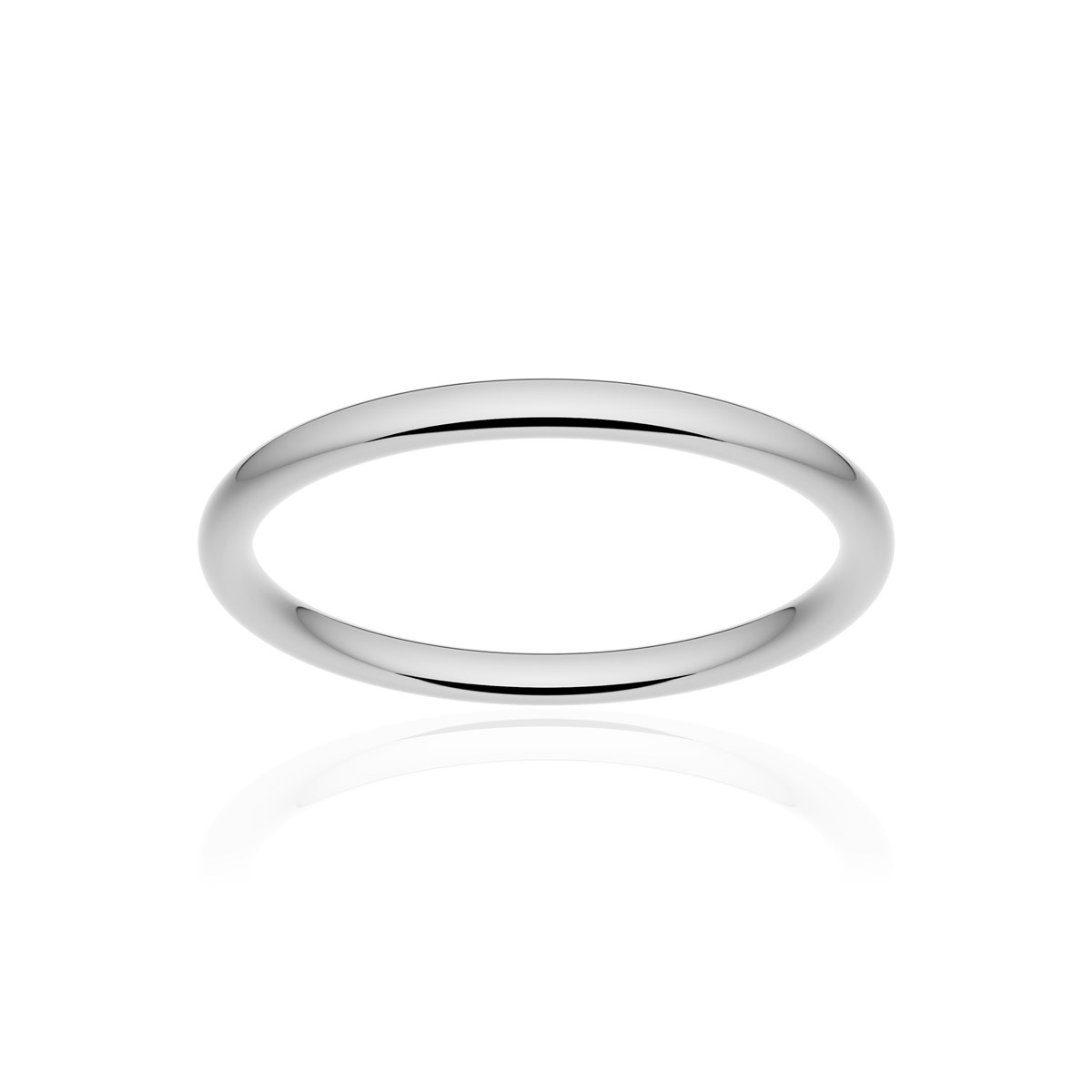 Alliance classique ruban confort platine 950 poli 2 mm