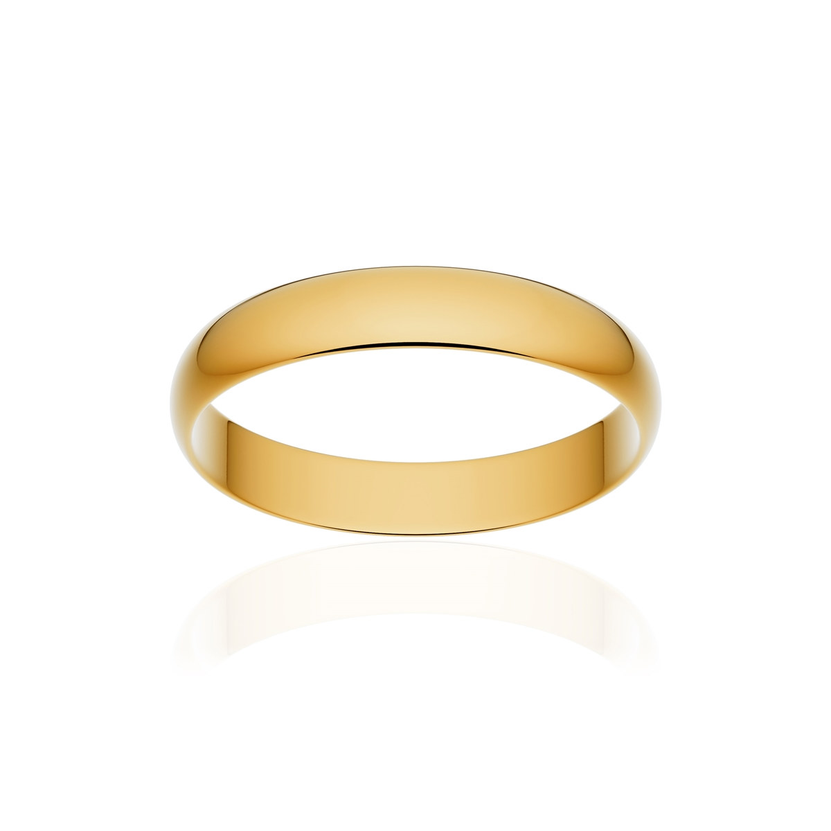 Alliance classique ruban or 750 jaune poli 3,5 mm