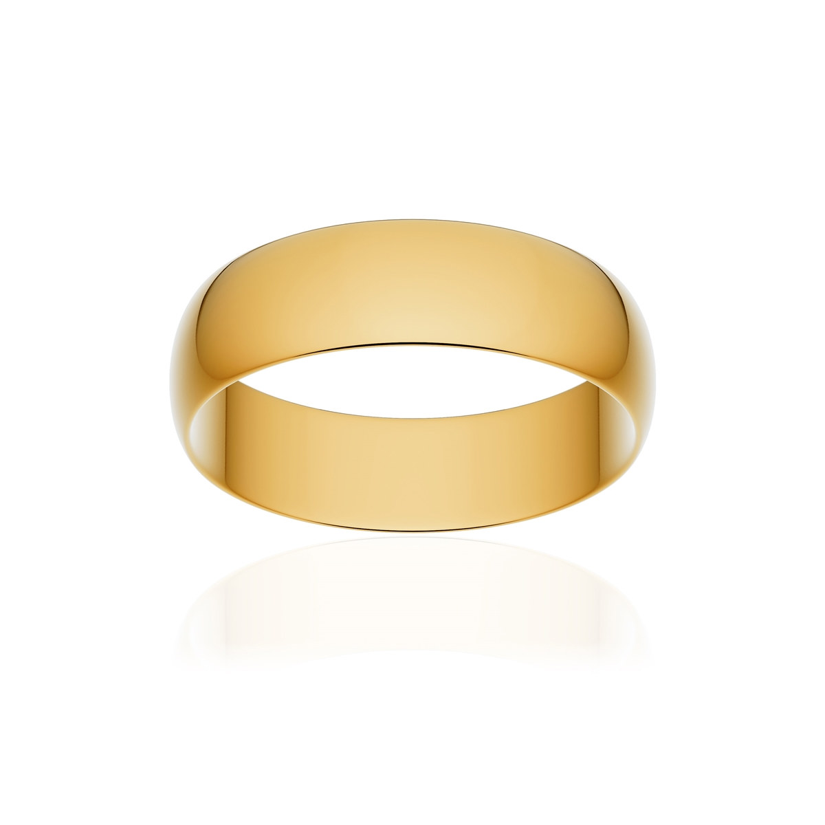 Alliance classique ruban or 750 jaune poli 5,5 mm
