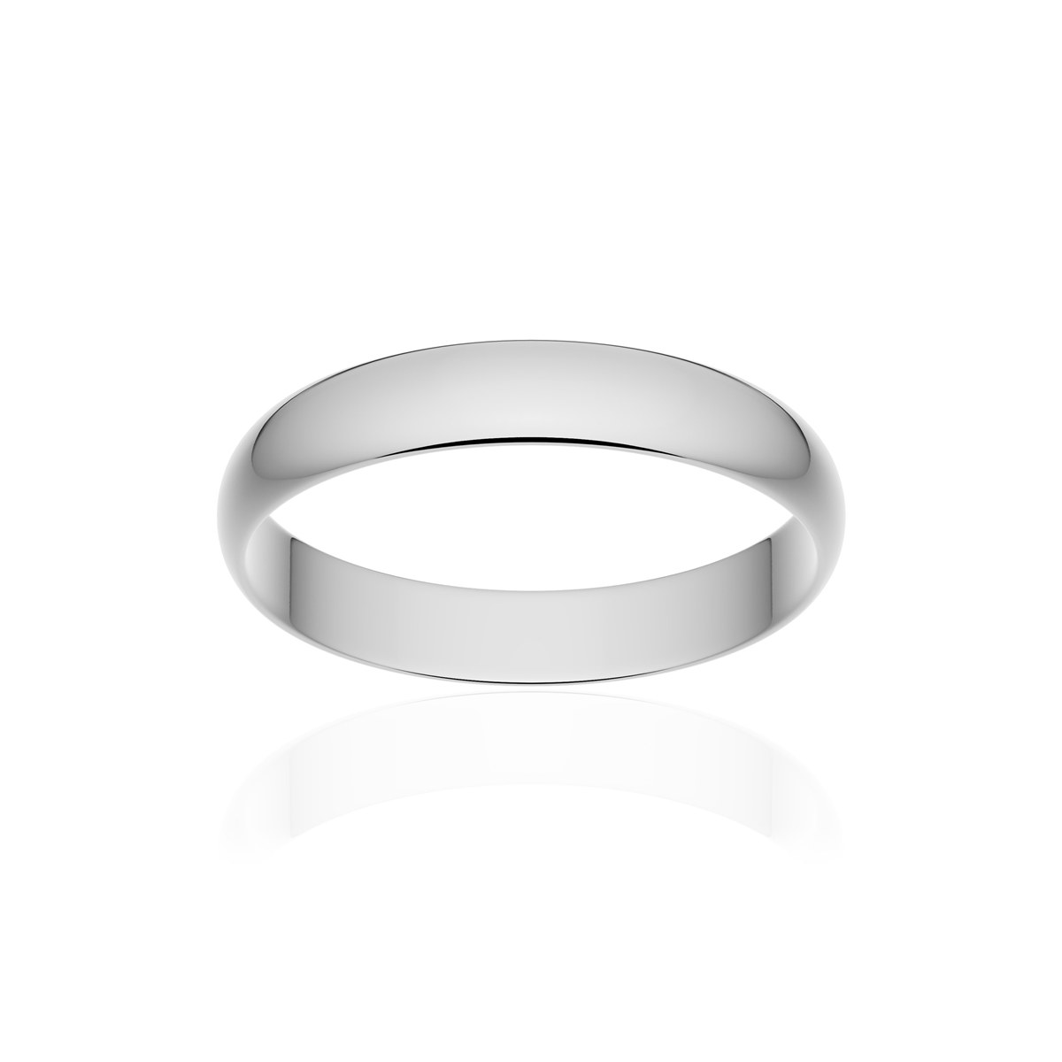 Alliance classique ruban platine 950 poli 3,5 mm