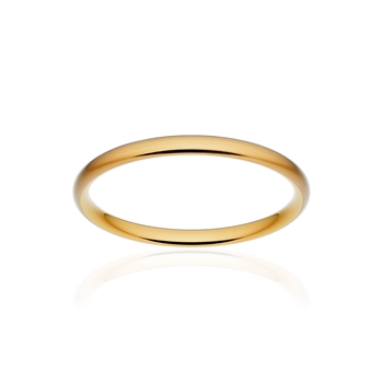 Alliance classique demi jonc confort or 375 jaune brossé 2 mm