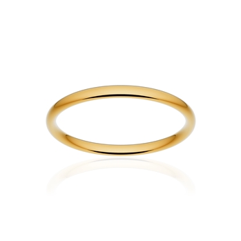 Alliance classique demi jonc confort or 750 jaune poli 2 mm