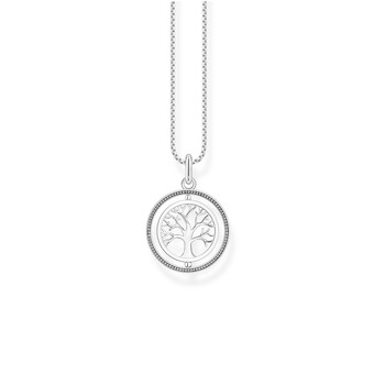 925 zilveren THOMAS SABO levensboom en zirkonia ketting
