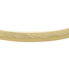 Bracelet FOSSIL acier doré inoxydable rigide - vue VD1