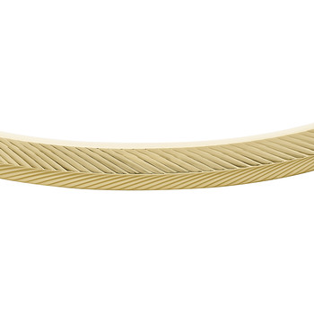 Bracelet FOSSIL acier doré inoxydable rigide