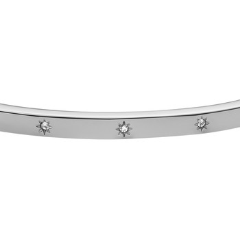 Bracelet FOSSIL acier jonc rigide