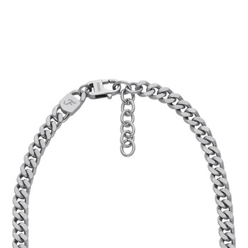 Collier FOSSIL Harlow Linear Texture acier inoxydable