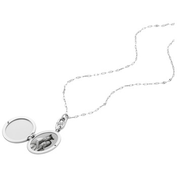 FOSSIL stainless steel necklace photo holder 45 cm