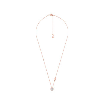 Collier MICHAEL KORS argent rosé zirconias 45 cm