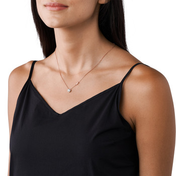Collier MICHAEL KORS argent rosé zirconias 45 cm