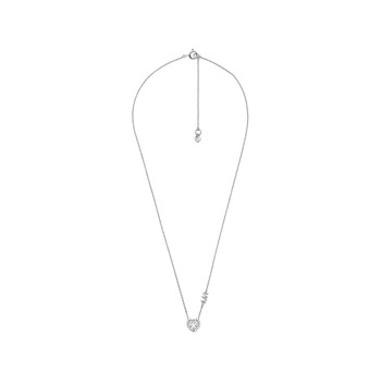 Collier MICHAEL KORS argent 925 rhodié coeur zirconias 45cm