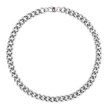 Collier acier gris 46cm