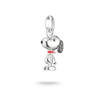 Charm's THOMAS SABO X PEANUTS Snoopy Pavé argent 925 zirconia noir