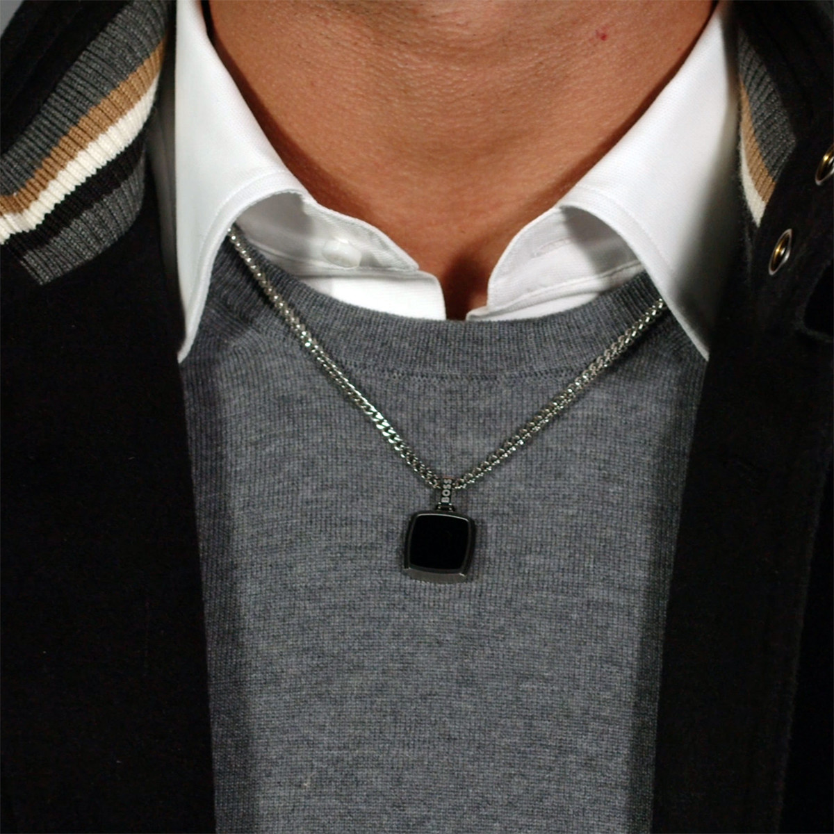 Collier acier 56cm - vue porté 1