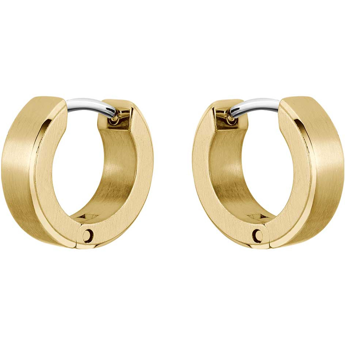 Boucles d'oreille BOSS acier doré - vue 3