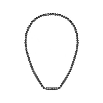 Collier acier noir 51cm