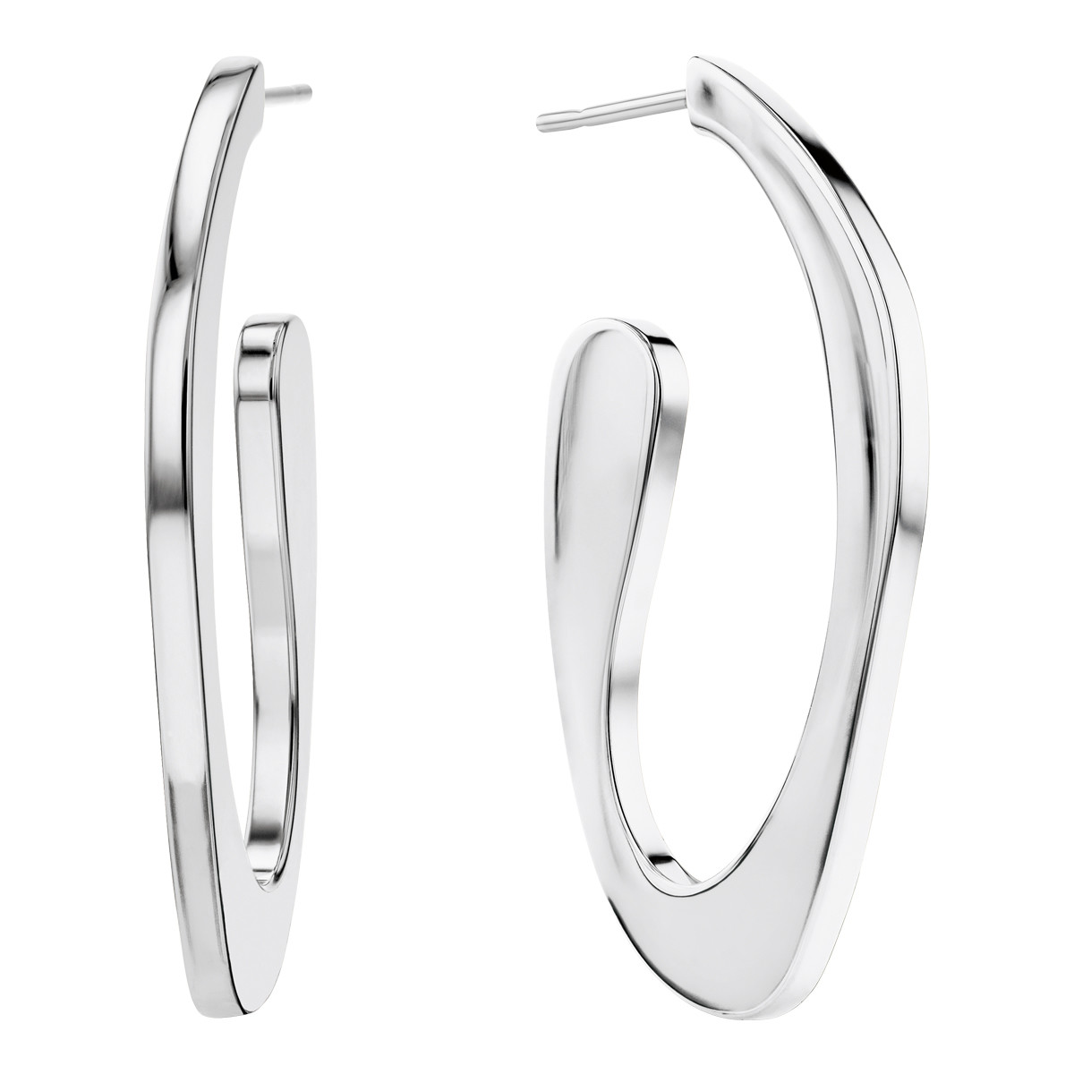 Boucles d'oreille acier