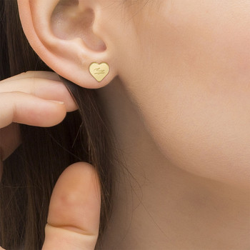 Boucles d'oreille acier doré jaune