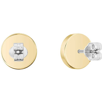 Boucles d'oreille acier doré jaune