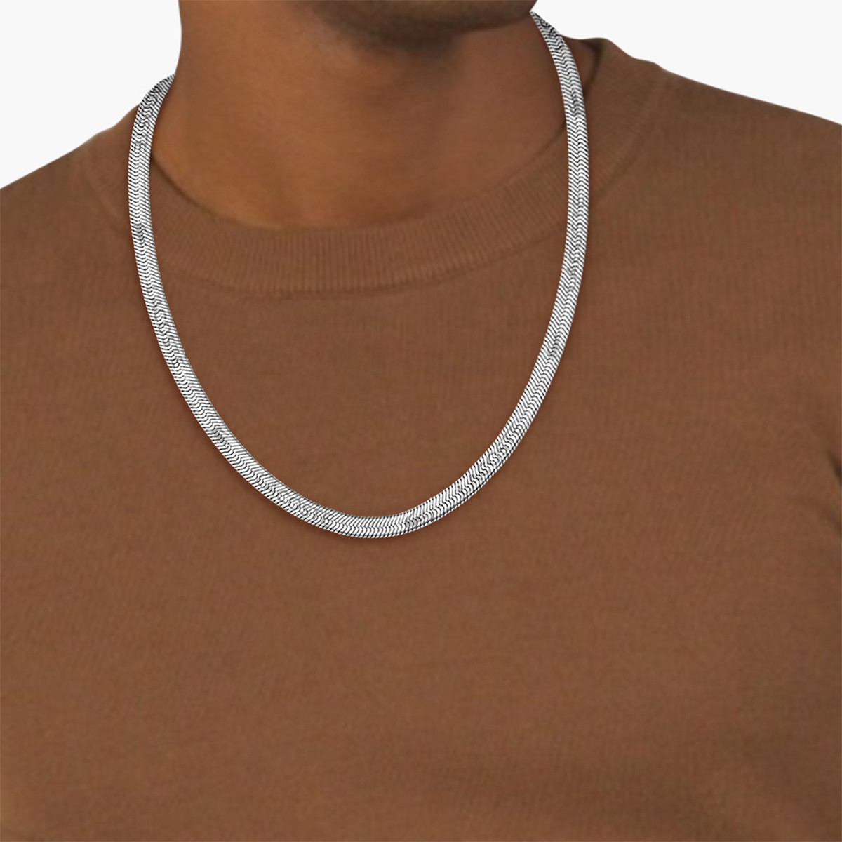 Collier acier 60cm - vue porté 1