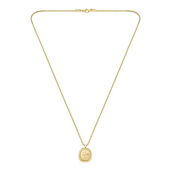 Collier acier doré jaune 56cm