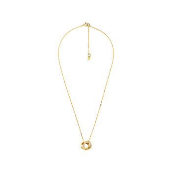 Ketting MICHAEL KORS zilver goud geel zirkonium lengte 46cm