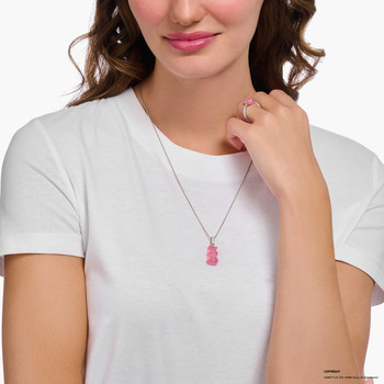 Pendentif THOMAS SABO Haribo rose argent et zirconium