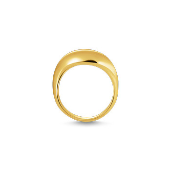 Bague THOMAS SABO argent doré jaune  goutte organique