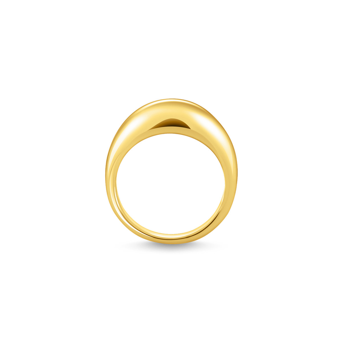 Bague THOMAS SABO argent doré jaune - vue 2