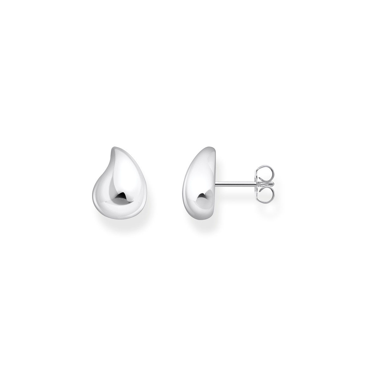 Boucles d'oreilles argent gris